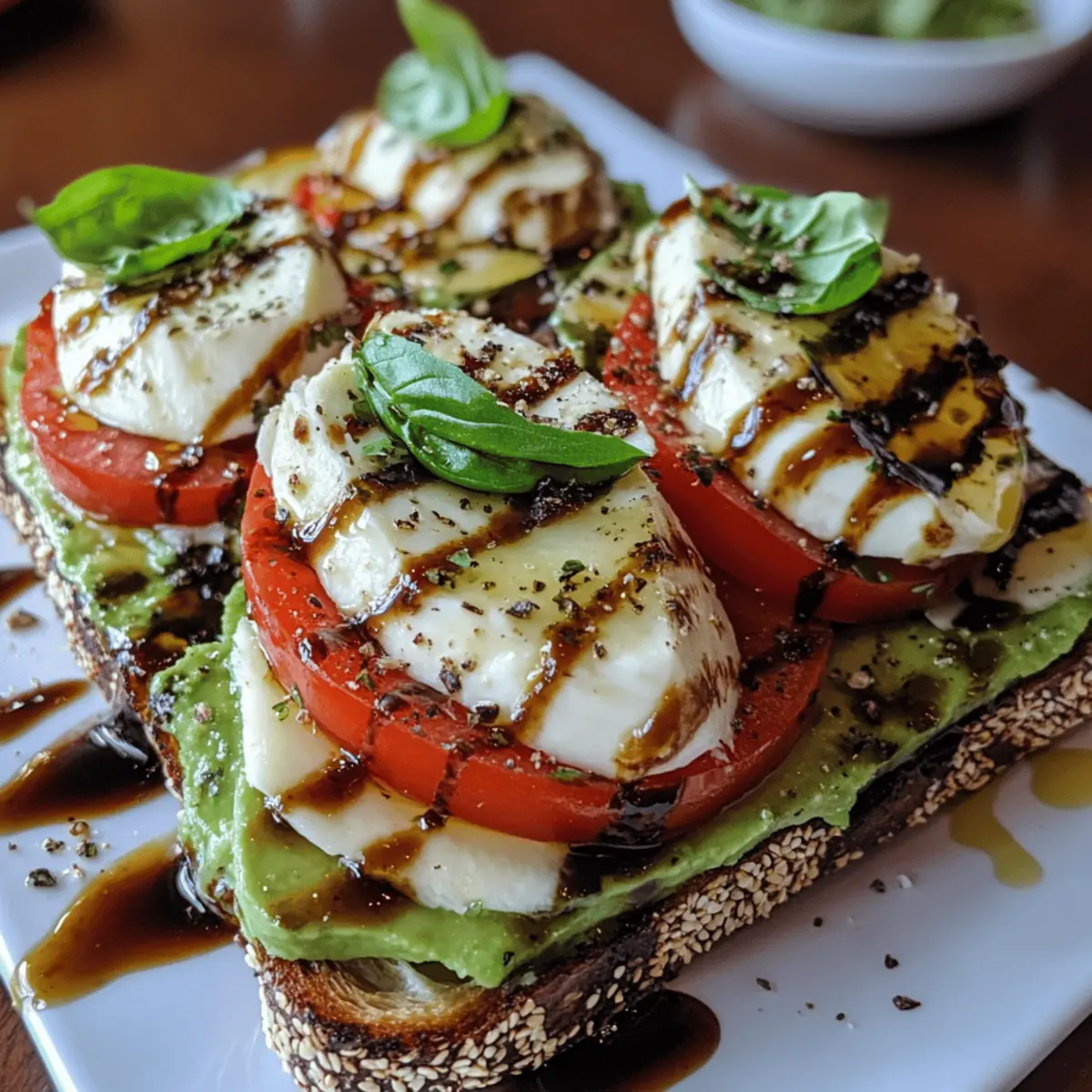 Caprese Avocado Toast