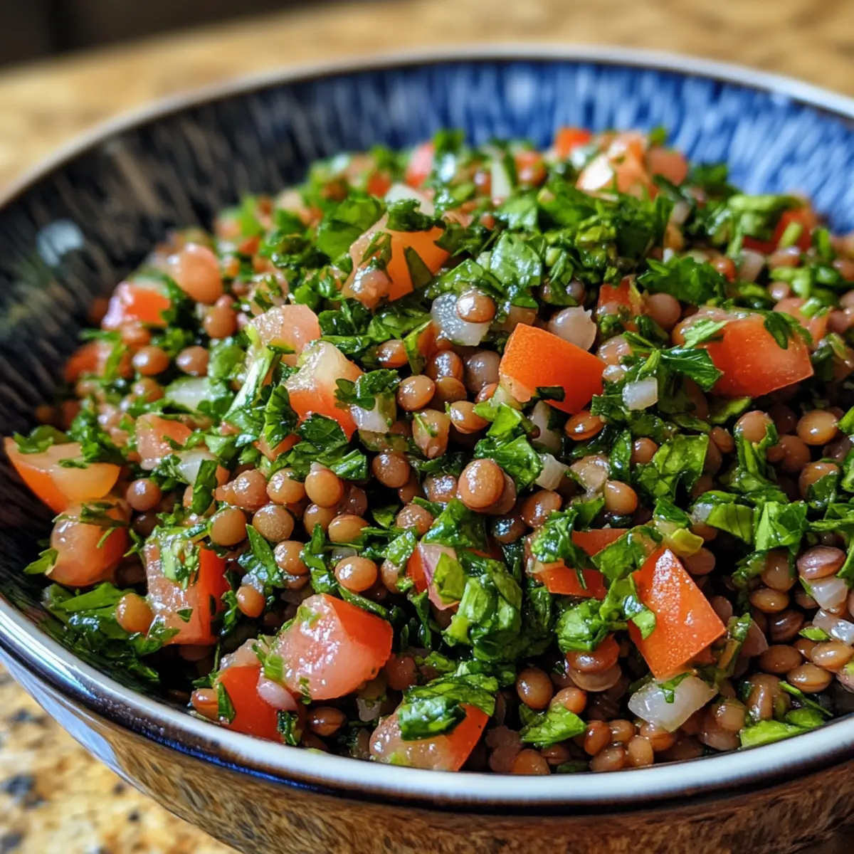 Citrus Parsley Lentil Tabbouleh Recipe