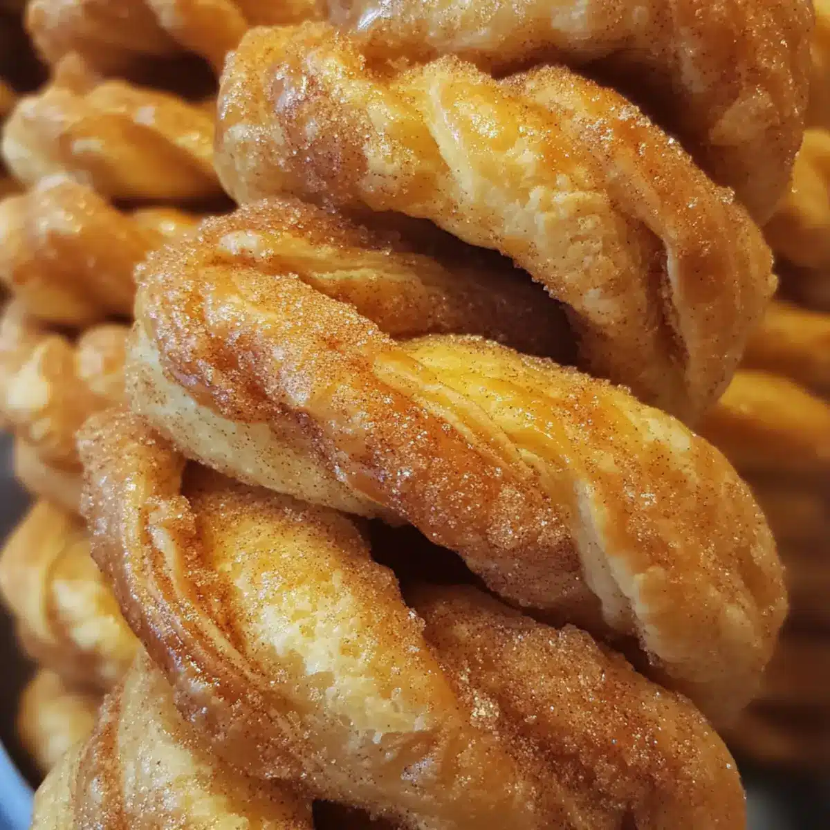 Cinnamon Sugar Puff Pastry Twists
